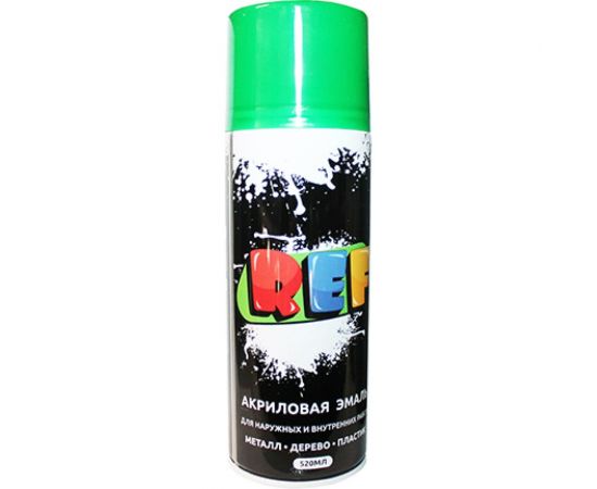 Акриловая универсальная эмаль REF зеленый 520 мл 0037 