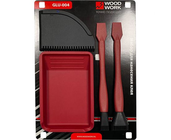 Набор для нанесения клея WOODWORK комплект из 4-х предметов GLU-004 – изображение 2