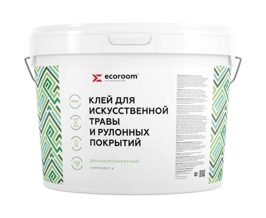 Полиуретановый клей ECOROOM 2К для искусственной травы, 10 кг, комплект из 2-х частей: А+Б Е-PUКлей -16586 – изображение 2