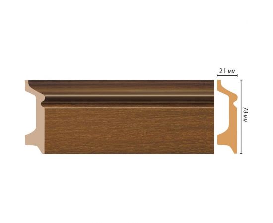 Плинтус напольный Decomaster 78x21x2400 мм D122-85 ДМ – изображение 2