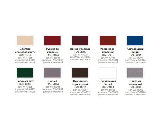 Эмаль для металлочерепицы и профнастила Vixen шоколадно-корич. RAL 8017 аэрозоль 520 мл VX-48017 – изображение 3