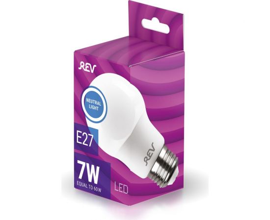 Светодиодная лампа LED A60 E27 7Вт 4000K REV 32265 8 – изображение 3