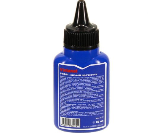 Фиксатор для резьбовых соединений, низкопрочный, анаэробный VINTANET VN201, 28 мл VN20128ML – изображение 3