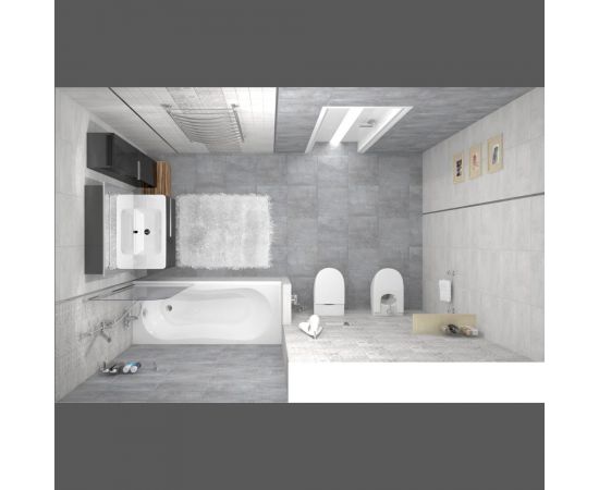 Настенная керамическая плитка LAPARET Bastion (тёмно-серый; 20x40 см; 15 шт.) х9999123249 – изображение 4