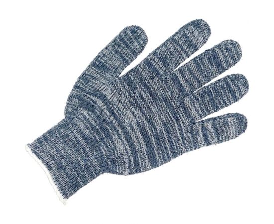 Трикотажные перчатки с ПВХ ПРОМПЕРЧАТКИ 6 нитей, 10 класс, серые, 10 пар ПП-27900/10 – изображение 4
