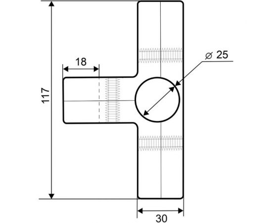 Соединитель 4-х труб Palladium JF-26 CP СТ-00001061 – изображение 4
