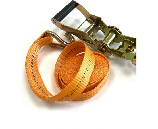 Стяжной ремень с храповиком для крепления груза ТамбовТехСнаб 1.6/3 т, 3 м, 35 мм 7930105412299 – изображение 4