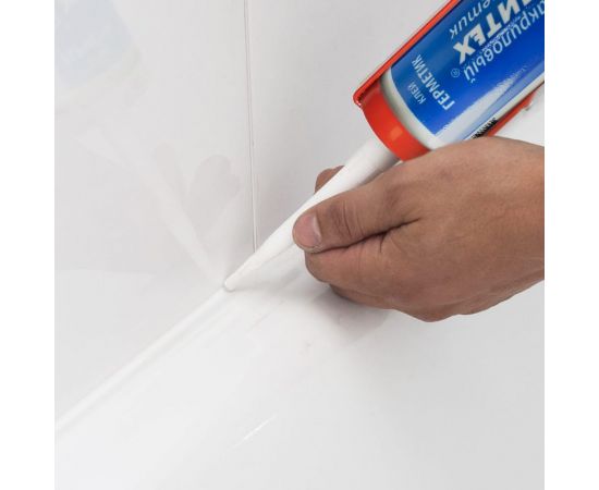 Акриловый универсальный клей-герметик Политех (белый; 260 мл) 6507810 – изображение 5
