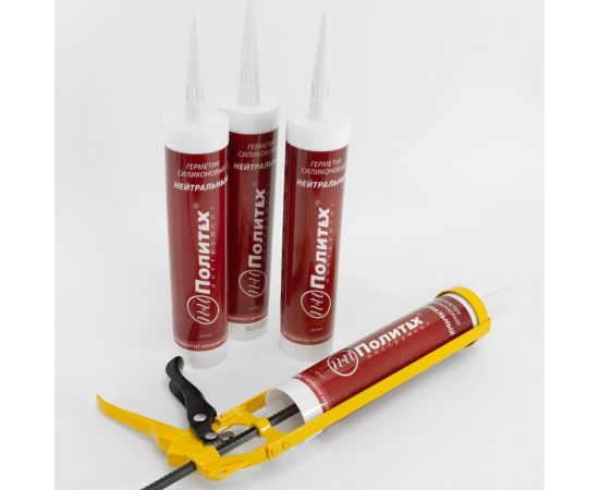 Силиконовый нейтральный герметик Политех (белый; 280 мл) 6507925 – изображение 7