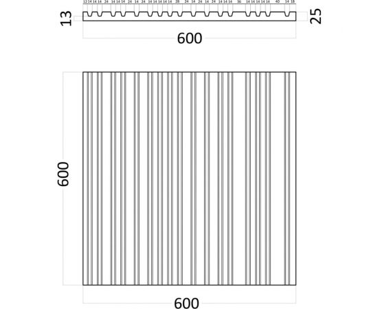 Гипсовая панель Artpole 3D BARCODE М-0054 – изображение 9