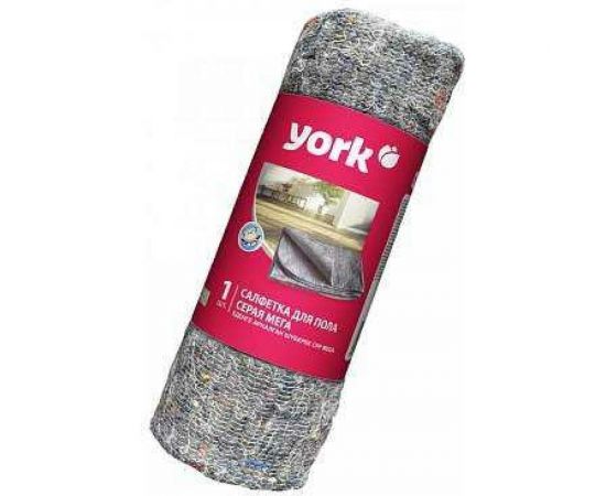 Хлопковая салфетка для пола YORK МЕГА серая, в рулоне, 260г/м2, 75x100 см 022320 