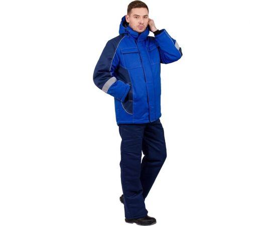Куртка Эксперт Спецодежда Страйк, василек/темно-синий, зимняя, р. 60-62, рост 170-176 6446000033558 