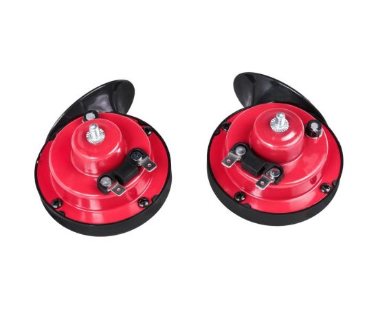 Рупорный звуковой сигнал Airline 90мм 410/510Гц 118дБ 12В, LOW/HIGH комплект AHR-12R-02 