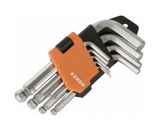 Набор шестигранных ключей KENDO с шаром, 9 шт 20735 