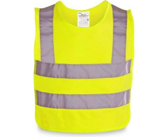 Аварийный сигнальный жилет DolleX, желтый, со световозвращающими элементами, ГОСТ ZSN-GOST-UY 