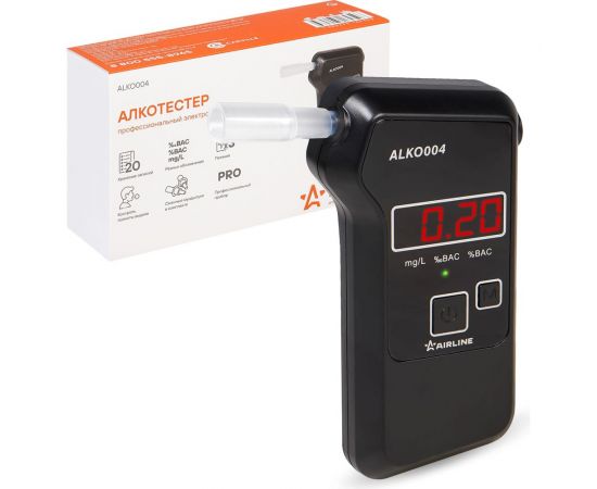 Профессиональный электрохимический алкотестер Airline ALKO004 