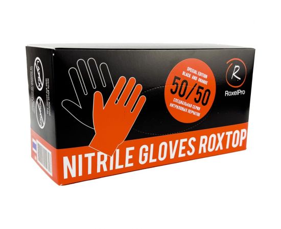 Нитриловые перчатки RoxelPro ROXTOP, размер ХL, 100 штук 721241 – изображение 2