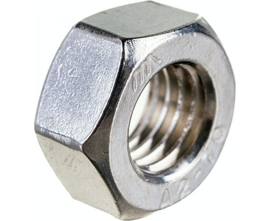 Гайка из нержавеющей стали DINFIX DIN 934, А2, М12, 50 шт. 00-00002088 – изображение 2