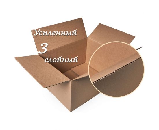 Картонная коробка PACK INNOVATION Гофрокороб 39.5x29.5x21.5 см, объем 25 л, 5 шт IP0GK392922-5 – изображение 3