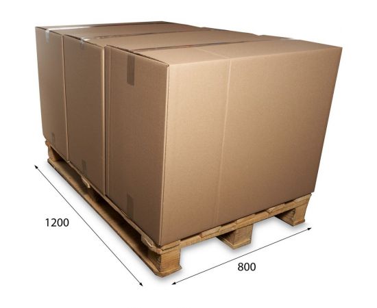 Картонная коробка PACK INNOVATION 79x39x60 см, без ручек, профиль 5 слоев, 184.9 л, 1 шт IP0GK0005SL793960-1 – изображение 3