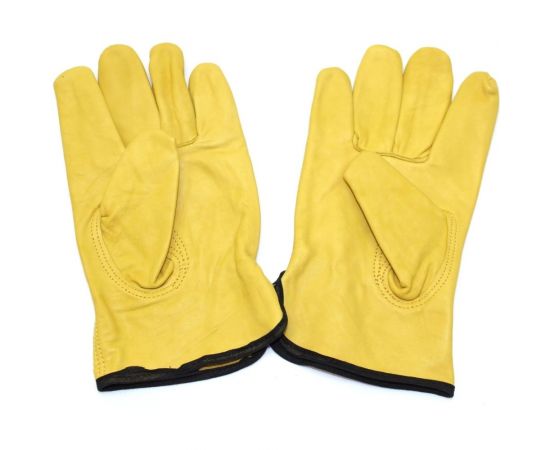 Кожаные желтые перчатки Дока ДРАЙВЕР RX 5003, 10 АВ с подкладкой DK.3500.06681 – изображение 3
