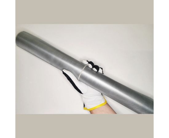 Сетка ЦПВС просечно-вытяжная металлическая оцинкованная Фабрика сеток ""Железный слон"" отверстие 1x1 мм, рулон 0.5x4 м PVS000010-4 – изображение 3