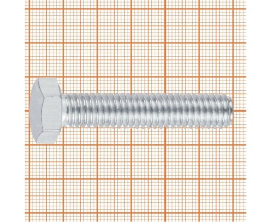 Болт с шестигранной головой FastenPro DIN 933 10.9 M12x60 2 шт., FP-подвес 14-0020584 – изображение 4