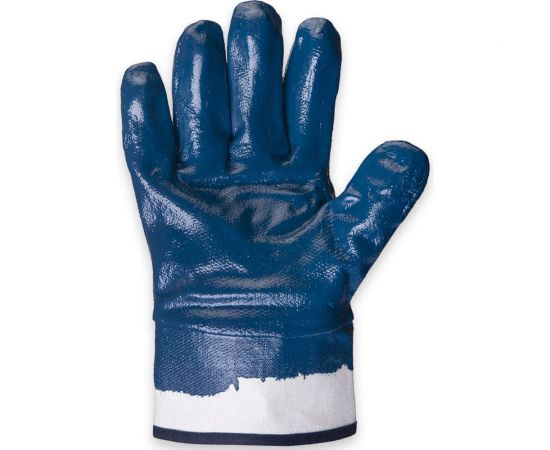 Защитные перчатки с нитриловым покрытием JetaSafety размер L/9 JN069-L – изображение 4