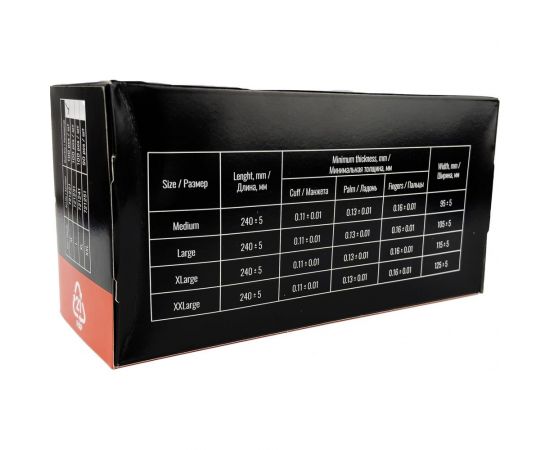 Нитриловые перчатки RoxelPro ROXTOP, размер ХL, 100 штук 721241 – изображение 4