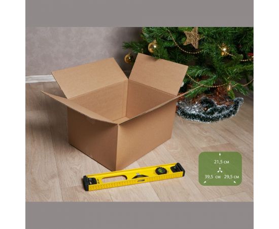 Картонная коробка PACK INNOVATION Гофрокороб 39.5x29.5x21.5 см, объем 25 л, 5 шт IP0GK392922-5 – изображение 4