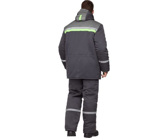 Утепленный костюм ГК Спецобъединение ВЬЮГА темно-серый, размер 104-108, рост 182-188 Кос 313/104/182 – изображение 4