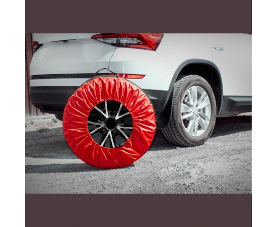 Чехлы для хранения автомобильных колес AutoFlex 4 шт., размер от 15” до 20”, цвет черный 80401 – изображение 8