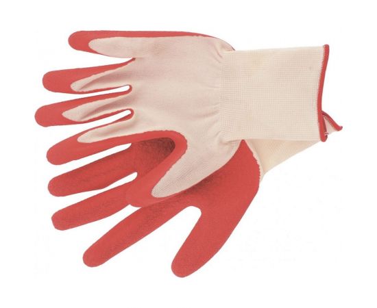 Полиэфирные перчатки с рельефным покрытием из натурального латекса СИБРТЕХ 67767 