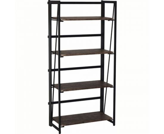 Стеллаж на металлокаркасе BRABIX LOFT SH-001 600х300х1250 мм, складной, цвет морёный дуб 641228 