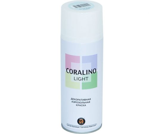 Декоративная аэрозольная краска CORALINO LIGHT Белый иней CL1010 