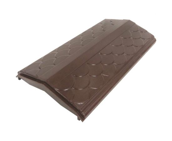 Парапет на забор ООО ТК ""Титан"" Тетто Элит Чешуя 250 мм, шоколад 51307ЧШЭ 