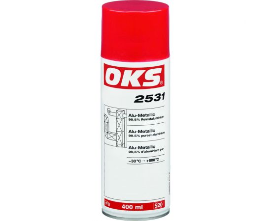 Покрытие OKS алюминиевый металлик 2531, аэрозоль 400 мл 340330 