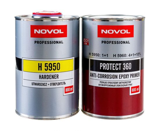 Эпоксидный грунт Novol с отвердителем 0,8л и 0,8л PROTECT 360 X6126967 