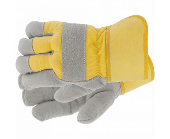Спилковые комбинированные перчатки СИБРТЕХ, усиленные, утолщенные, размер XL 67903 