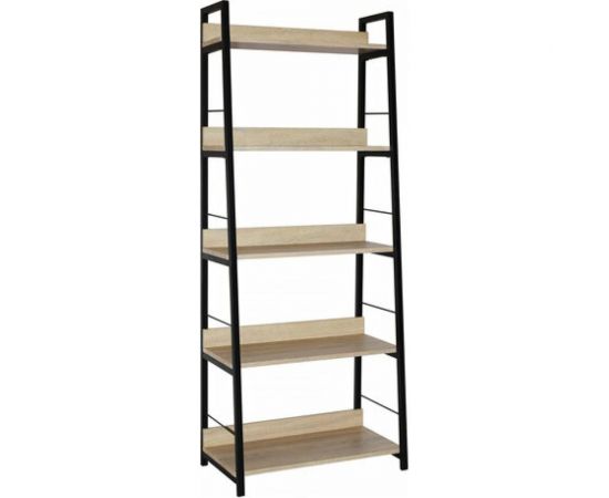 Стеллаж на металлокаркасе BRABIX LOFT SH-003 600х350х1500 мм, 5 полок, цвет дуб натуральный 641236 