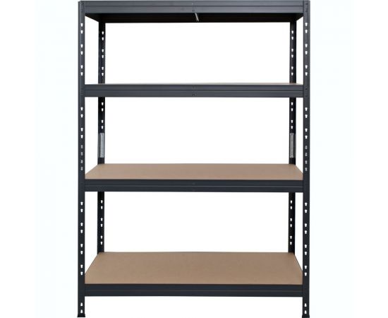 Металлический стеллаж AR SHELVING Rivet Stabil L 180x120x45 см, цвет серый, 4 полки ХДФ TR18S402KHGDD8TCI0 