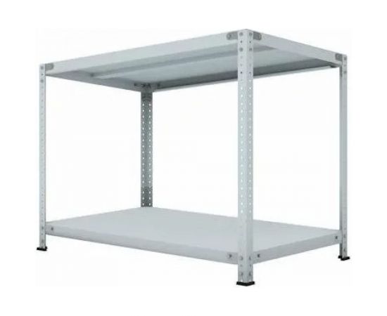 Стеллаж ООО ФУРАМА СТФЛ 1000х1000х400 мм, 2 полки, серый СТФЛ101040-2 