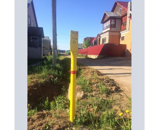 Опознавательный столбик Протэкт ГАЗ диаметр 83 мм Желтый СОГ-1,8 – изображение 2