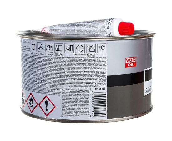 Шпатлевка Novol ALU с алюминием 1.8 кг X6124253 – изображение 2