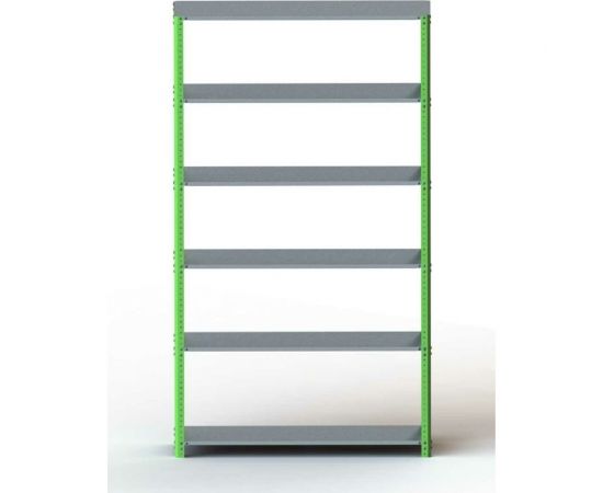 Стеллаж ООО Металекс Metalex AIR 2200x800x400 6 полок SMAVI228040 – изображение 2