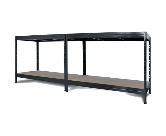 Металлический стеллаж AR SHELVING Rivet 300 180x150x60 см, 4 полки ХДФ TR18S403KHIFD8TCI0 – изображение 2