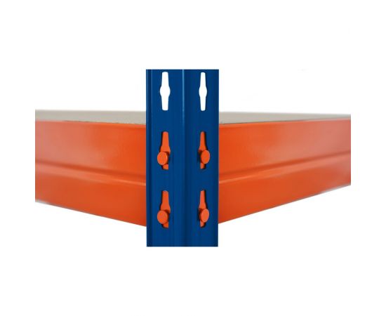 Металлический стеллаж AR SHELVING Rivet Stabil L 192x120x50 см, 4 полки ХДФ TR18S402KJFEJ4TCI0 – изображение 2