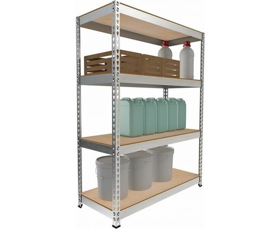 Стеллаж IRONMEBEL Optimus Hook Pro 2000x1500x500 мм, 4 яруса M-СГРФОЦ2000х1500х500х4 – изображение 2