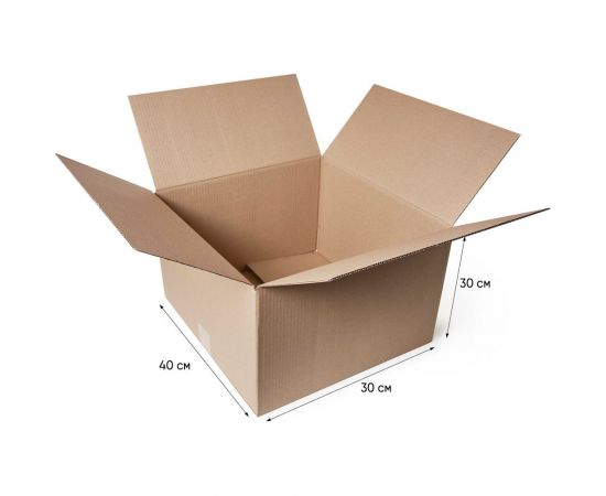Картонная коробка PACK INNOVATION Гофрокороб 40x30x30 cм объем 36 л, 5 шт IP0GK403030-5 – изображение 2