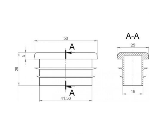Заглушка ЭЛИМЕТ (50х25 мм; 10 шт) БП-00001779 – изображение 2